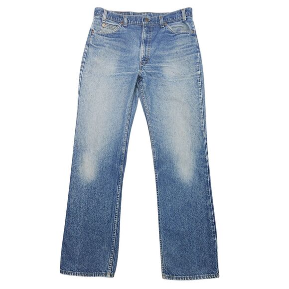 Vintage Levis 517 Jeans Mens 36x34 Blue Denim USA Made Orange Tab 1990 - Picture 1 of 16
